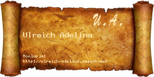 Ulreich Adelina névjegykártya